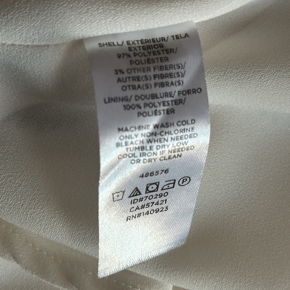 Loft Outlet Flowy Off White Blouse with Gold/Silver detail - Picture 5 of 5